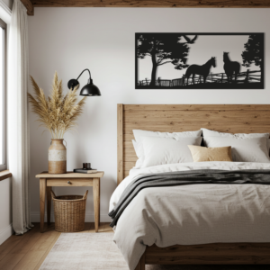 Çitlerin Ötesinde temalı ahşap duvar dekoru